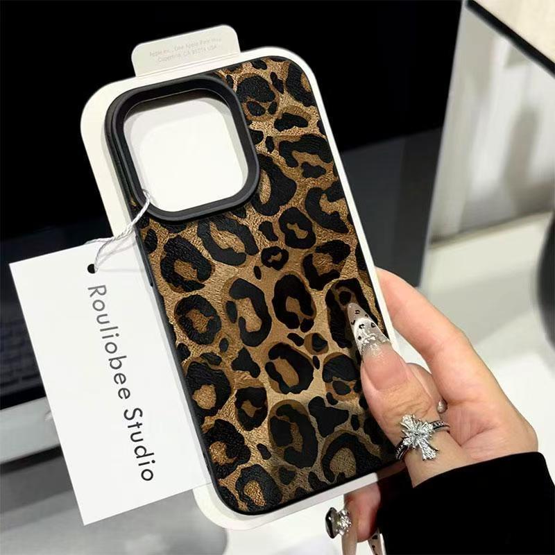 Phone Cases Xiaomi 15 - Xiaomi 14T Pro 5Gケース INSブラウンレオパード柄耐衝撃キャンディシリコンスマホカバー Xiaomi