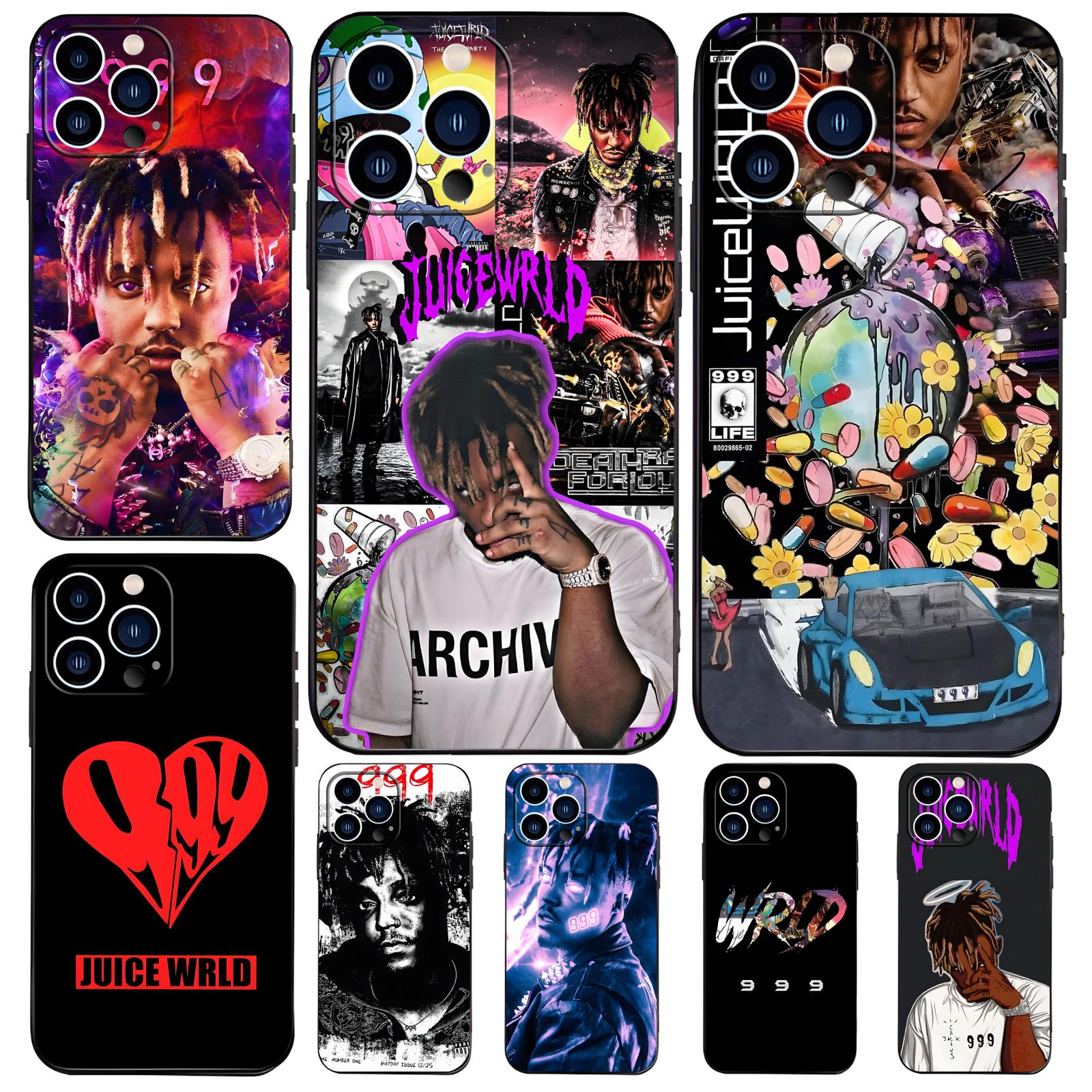 Phone Cases For Iphone 16 - ジュースクール999ワールドファッションデザインins風iPhoneケース iPhone17/16/16e/15/14/13/12Plus/Mini/Pro/Max対応 耐衝撃 ソフトブラックケース