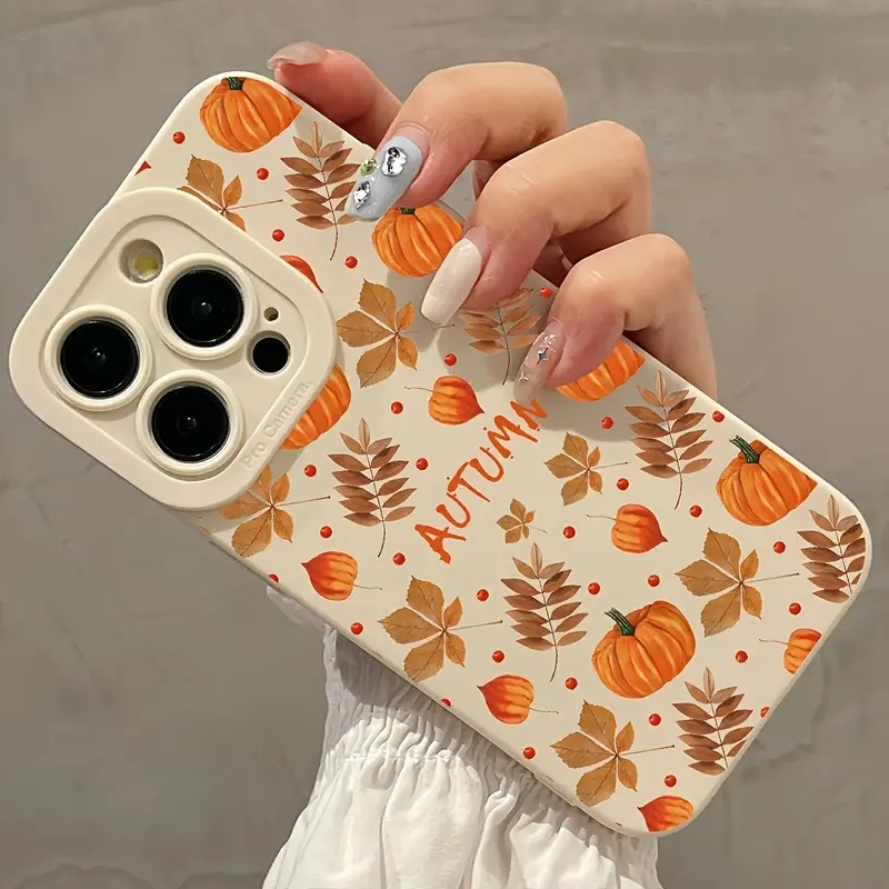 秋の紅葉とカボチャ柄デザインのXiaomi 14T Pro、 - Phone Cases Xiaomi 15 のレビューと価格