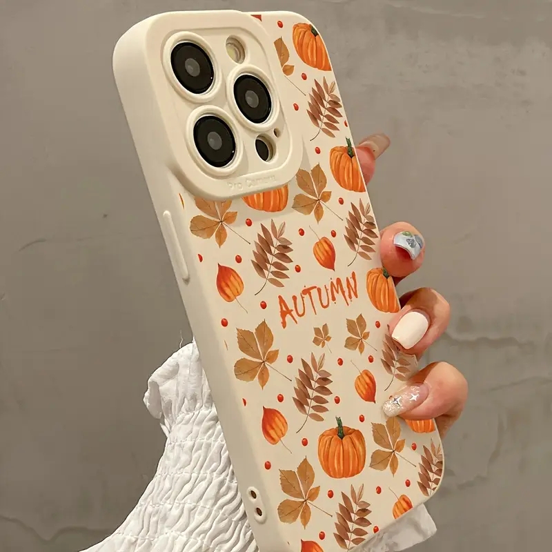 秋の紅葉とカボチャ柄デザインのXiaomi 14T Pro、 - Phone Cases Xiaomi 15 のレビューと価格
