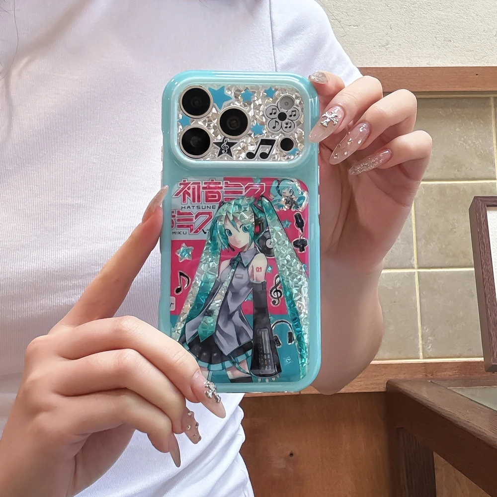 かわいいアニメ風の初音ミクのiPhone 18、17、16、 - Phone Cases For Iphone 16 のレビューと価格