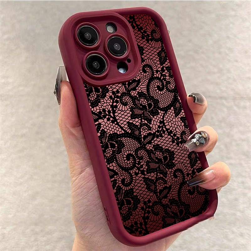 エレガントなレースの花柄iPhoneケース iPhone 1 - Phone Cases Xr Iphone のレビューと価格