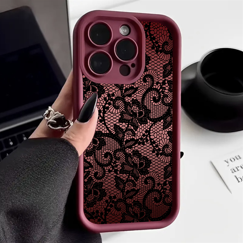 エレガントなレースの花柄iPhoneケース iPhone 1 - Phone Cases Xr Iphone のレビューと価格