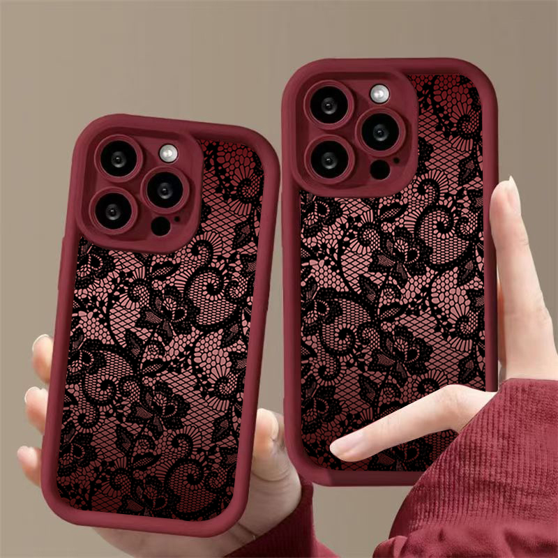 エレガントなレースの花柄iPhoneケース iPhone 1 - Phone Cases Xr Iphone のレビューと価格