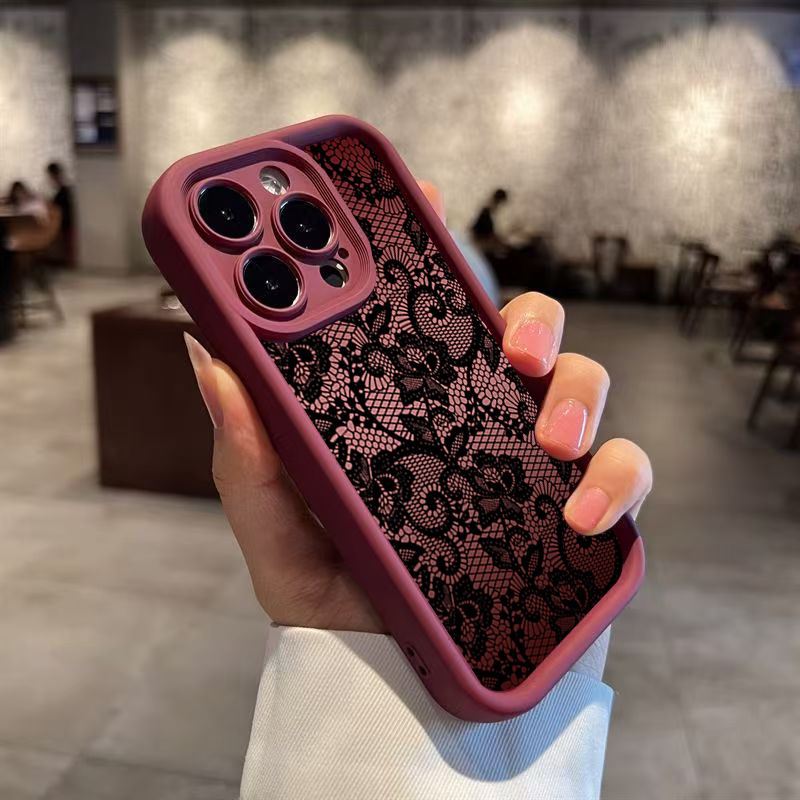 エレガントなレースの花柄iPhoneケース iPhone 1 - Phone Cases Xr Iphone のレビューと価格