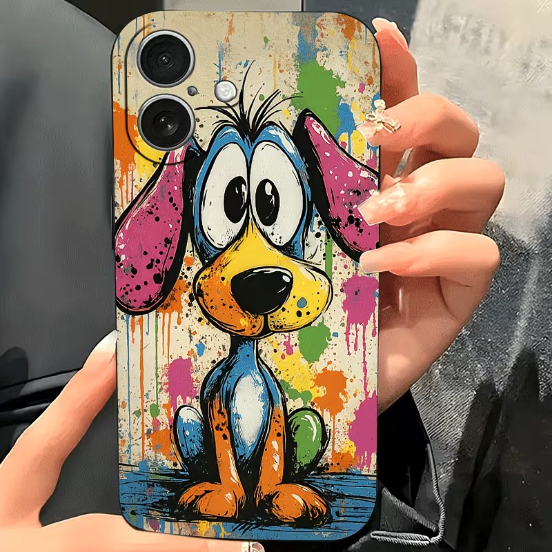 落書きカラーの子犬柄TPUスマホケース iPhone 17  - Phone Cases Xr Iphone のレビューと価格