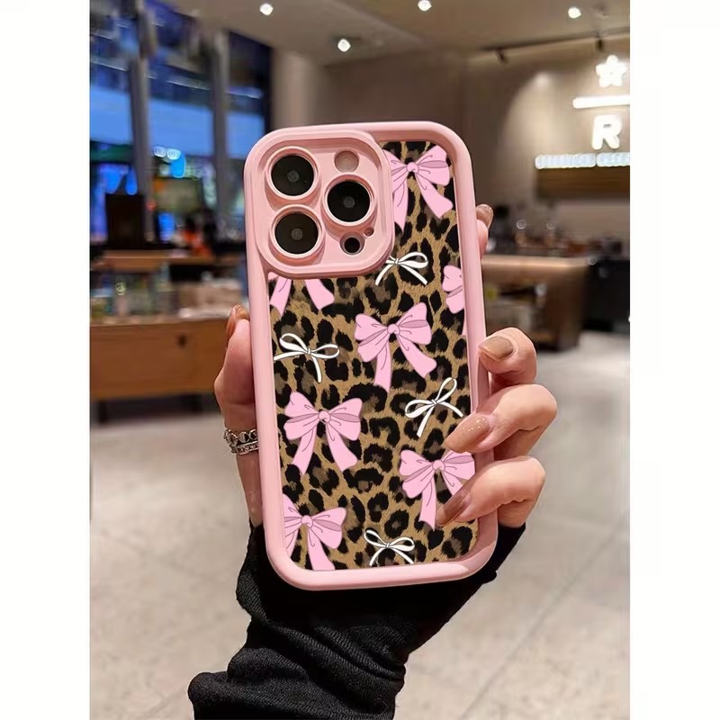 レオパード柄リボン付きスマホケース iPhone 18 17 - Phone Cases Xr Iphone のレビューと価格