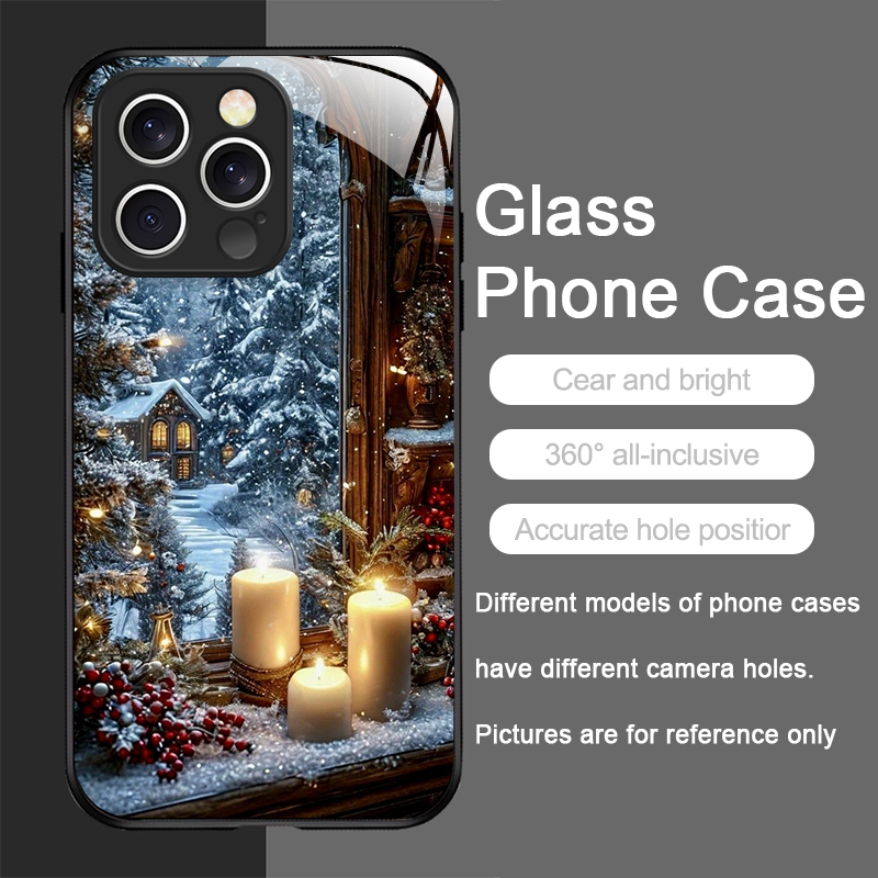 クリスマスツリー ギフト 雪景色 クリエイティブ スマホケー - Phone Cases For Iphone 16 のレビューと価格