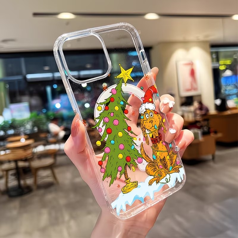 子犬をテーマにしたクリスマスパーティー クリアスマホケース  - Phone Cases Xr Iphone のレビューと価格