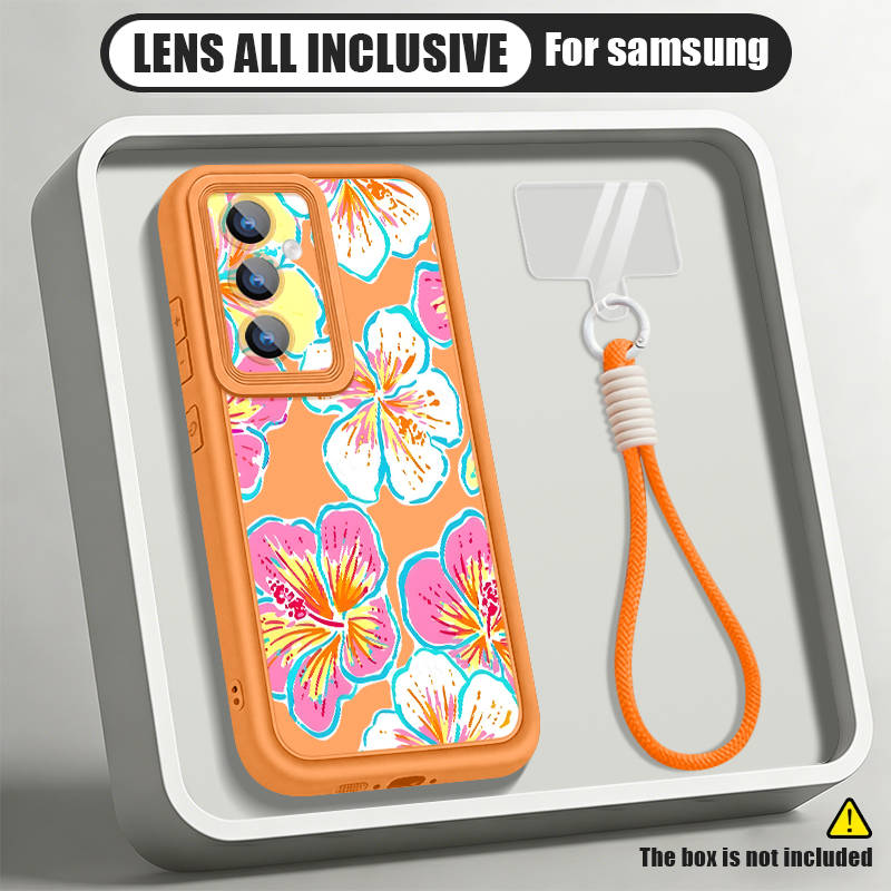 花柄のストラップ付きスマホケース、Samsung Galax - Phone Cases Galaxy A16 5G のレビューと価格